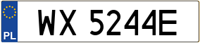 Truck License Plate